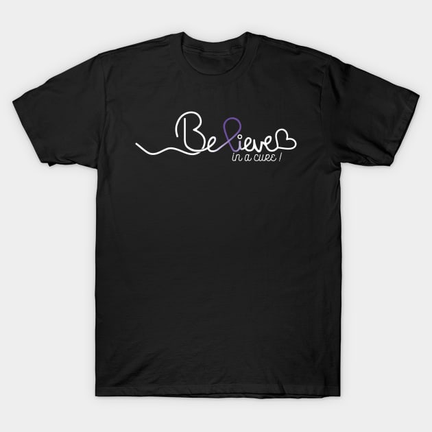 Believe- Autoimmune Disease Gifts Autoimmune Disease Awareness T-Shirt by AwarenessClub